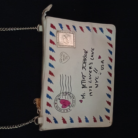 Betsey Johnson Handbags - Betsy Johnson Love Letter S.W.A.K. Cross body Handbag Purse